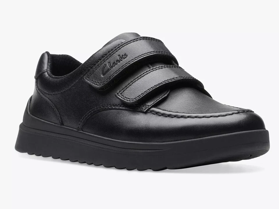 Clarks Kids Youths Goal Style Shoes Leather F & G Fit School Size UK 3-8 - Image 2 of 4