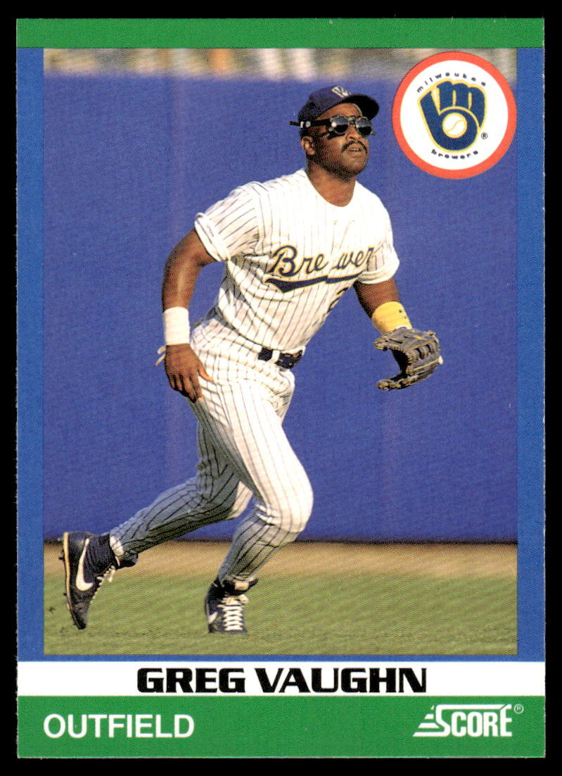 1991 Score 100 Rising Stars Greg Vaughn #65 Milwaukee Brewers | eBay