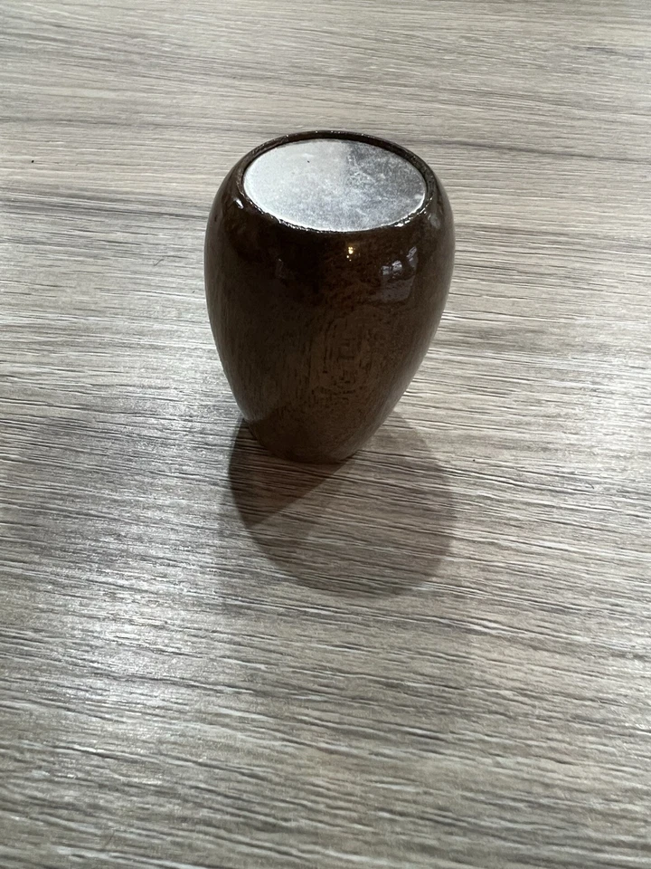 Coche clásico Mini MG Midget Sprite Morris Minor madera pulida perilla de engranaje de madera Foto 3 de 3