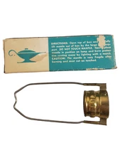 Aladdin NOS NIB Upright Gaslight Mantle Model  blue box Aluminum Base NO WICK