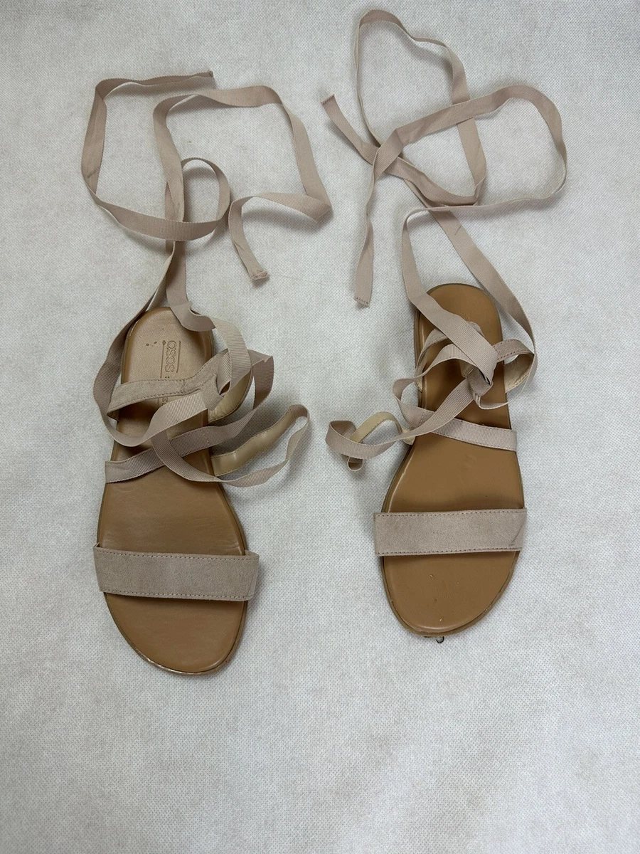 Size 5 Wide lace up sandals shoes | eBay