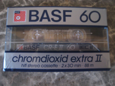 BASF 60 CR-E II  chromdioxid extra II 60 Audio Mc Kassette Cassette