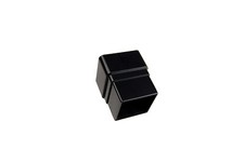 Black Plastic Square Style Guttering & Downspout Various Fittings Free Delivery