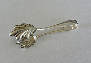 Sterling Silver S Kirk & Son Cartier Ice Tongs 6 1/4" Old Maryland Plain 1850