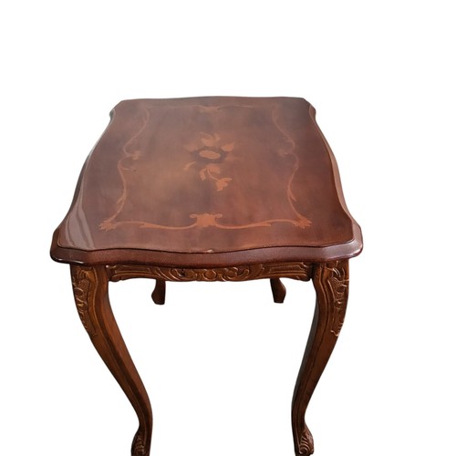 Vintage Italian Style Mahogany Small Side Table Height 47cm - Picture 4 of 13
