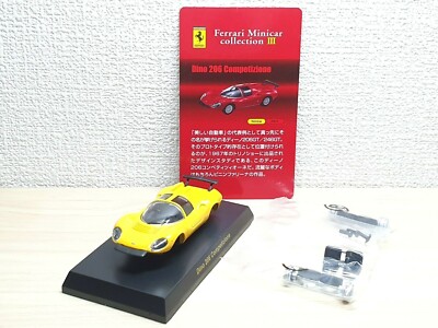 Kyosho 1/64 FERRARI DINO 206 COMPETIZIONE YELLOW diecast car model