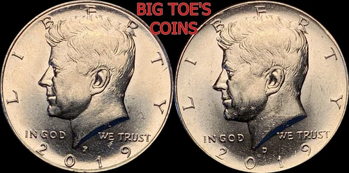 2019 P&D NIFC KENNEDY HALF DOLLARS, VERY BEAUTIFUL COINS, FAST SHIPPING