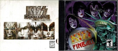 Kiss Pinball & Kiss Psycho Circus Nightmare Child Pc Both Factory Sealed New