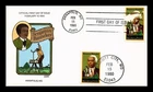 DR JIM STAMPS US COVER BENJAMIN BANNEKER FDC COLLINS HAND PAINTED DAMAGED STAMP