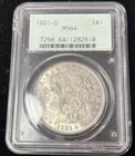 1921-D PCGS MS64 OGH MORGAN SILVER DOLLAR GEN 2.1 HOLDER OLD GREEN HOLDER