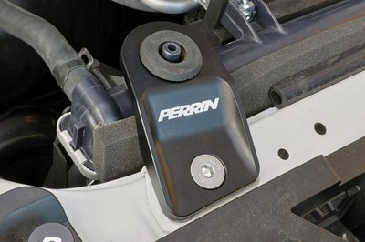 Perrin Performance Radiator Stay Kit (Black) for 2015-2021 Subaru WRX / STI