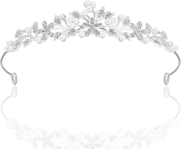 Diadem Hochzeit, Krone Kristall Tiara Abschlussball Crown Braut Stirnband Diadem-image