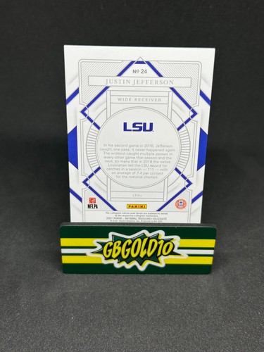 2021 Panini National Treasures Justin Jefferson /75 - Picture 2 of 2