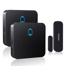 Wireless Door Chimes When Door Open Entry for Business/Home/Office/Door Ringe...