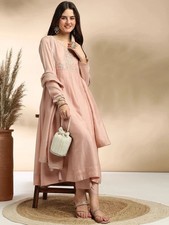 STUNNING Pink Women Kurta Palazzo Pant with Dupatta Set Designer Indian Dress STUNNING Pink Women Kurta Palazzo Pant with Dupatta Set Designer Indian Dress - Image 1