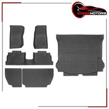 For 2007-2013 Jeep Wrangler Jk 4dr Tpe Floor Mats Seat Backrest Mats Trunk Mat