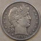 1897-S Barber Half Dollar 50c XF As Pictured L4-2