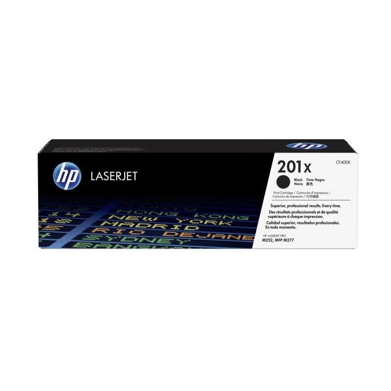 Toner noir HP 201X grande capacité pour imprimante Color LaserJet