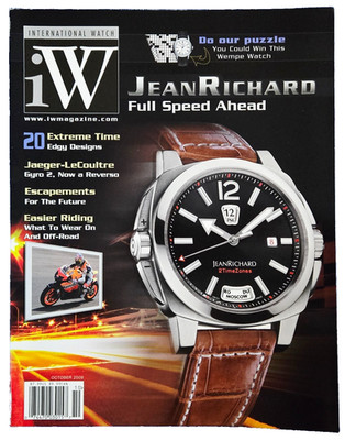 INTERNATIONAL WATCH MAGAZINE JEAN RICHARD FULL SPEED AHEAD OCT 2008 SHIPS FREE