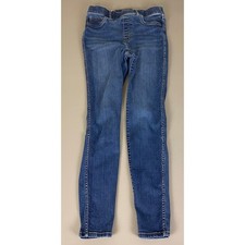 SPANX Jeggings Pull On Denim Jeans Size Medium Blue Comfort Stretch Waist