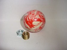 Marbled Red White Custom 2 18 Shift Knob 3 Car Truck Motorcycle Marbled Red White Custom 2 18 Shift Knob 3 Car Truck Motorcycle
