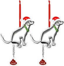 Funny Dog Christmas Ornament 2025 - Humorous Christmas Tree Decoration, Dog Love