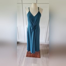Michael Kors Dress Womens Blue Twist Front Midi Maxi Summer Cocktail Tank