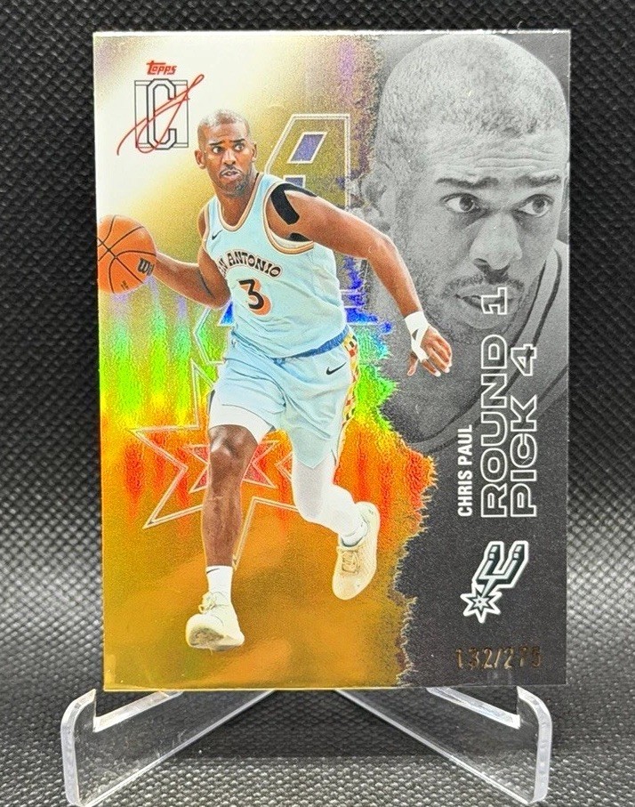 Topps 2025-26 Signature Class Chrome Chris Paul Spurs #2 Yellow Refractor/275