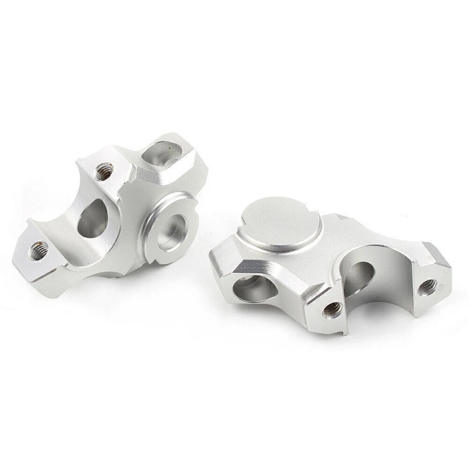 Handle Clamp Handlebar Riser Bar For YAMAHA MT FZ 09 MT09 2013-2017 2016 Silver - Image 4 of 4