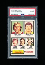 1977 OPC HOCKEY 2 ASSIST LEADERS GUY LAFLEUR / DIONNE / SALMING PSA 8 NM-MINT