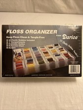 Darice Floss and Needlecraft Organizer w 17 Compartments and 50 Plastic Bobbins