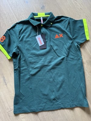 SUN68 Herren Stretch  Polo-Gr. XL Petrol-NEU!