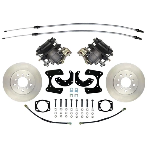 Ford Small Bearing Axle Rear Disc Conversion Standard Rotors E-Brake Cable