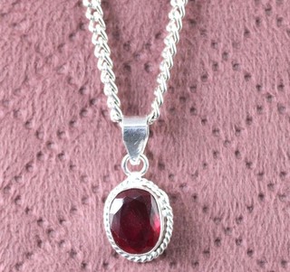 Natural 8.50 Ct Cushion Red Sapphire Good Luck Gemstone Certified Men's Pendant