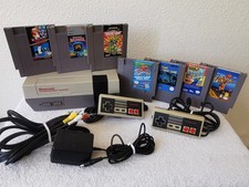 Original Nintendo NES Console Bundle Lot Games NEW 72 Pin Installed Warranty