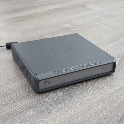 Cisco VG204 4-Port Analog Voice Gateway IOS 12.4(22)T5 Tested Reset Factory Def.