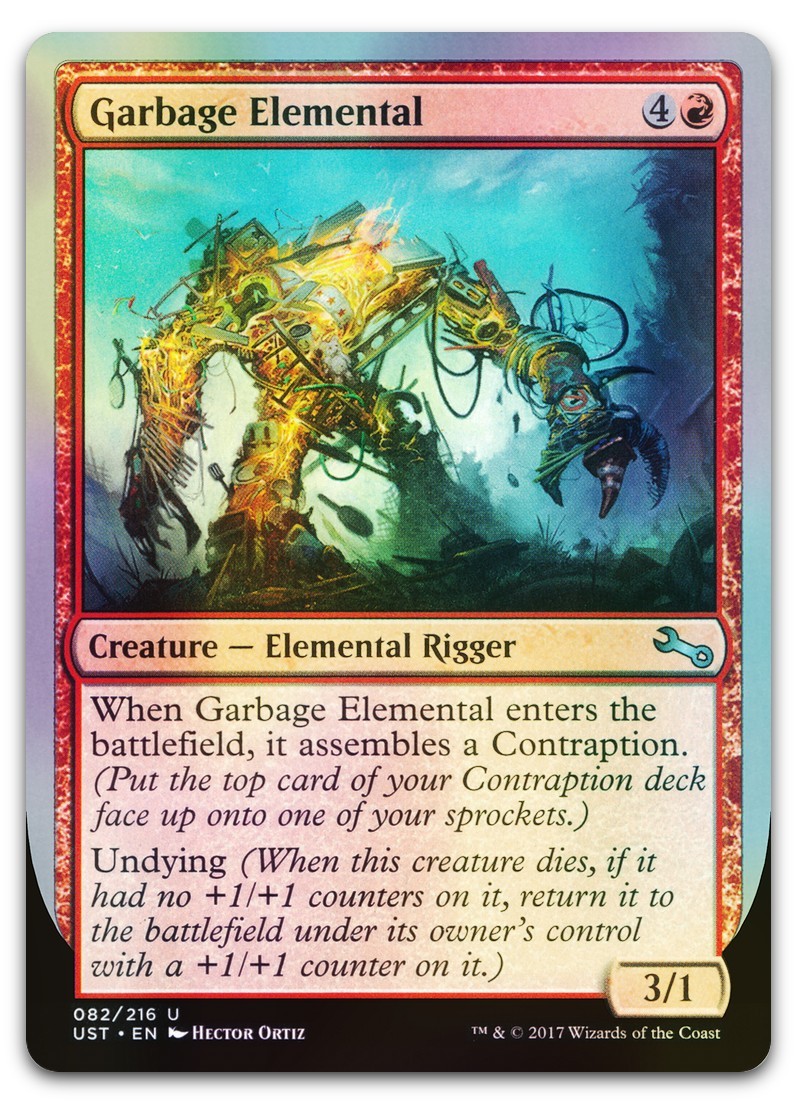 Garbage Elemental (B) #82 (Foil) (LP) Unstable UST Magic MTG