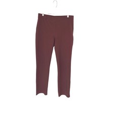 Quince Ultra-Stretch Ponte Straight Leg Pants Women's Dark Orchid Purple Large