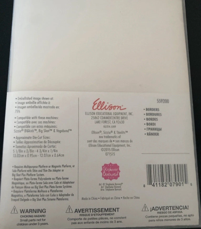 Sizzix Thinlits Stanzenform, Borders, Ränder 7er Set - Bild 4 von 4