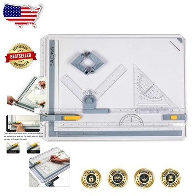 Durable A3 Drawing Board Workstation - Inch Scale Sketch Tool, Portable Design
