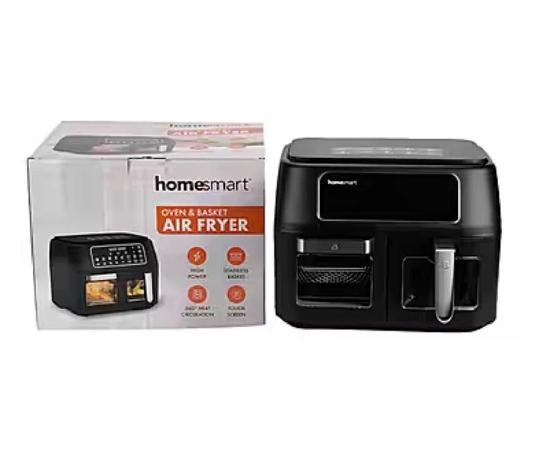Homesmart Dual Basket Digital Air Fryer with 360° Hot Air Circulation
Opens in a new window or tab