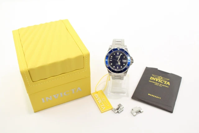 16 Invicta Prefessional Divers Blue Dial Watch Automatic Working