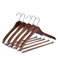 Wooden Hangers Beautiful Sturdy Suit Coat Curved Hangers Great for Travelers ...