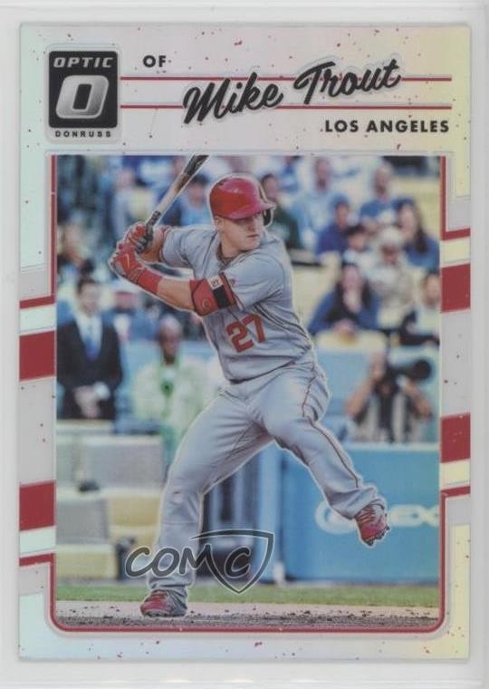 2017 Panini Donruss Optic Holo Prizm Mike Trout #107 07i7