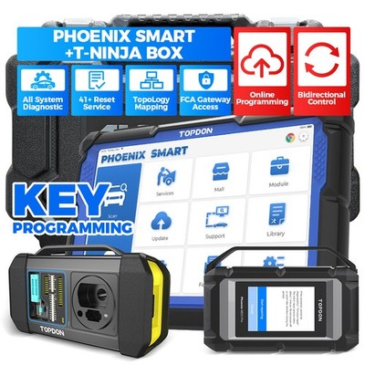 TOPDON Phoenix SMART+ T-ninja Box Intelligent Diagnostic Scanner Kit Programming
