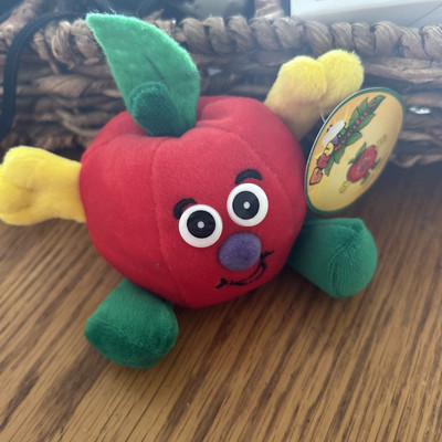 Toy Box Creations Red Plush Ashley Apple Fruit Seedies Small Plush
