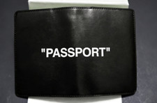 Off-White Quote Passport Holder  FOR PASSPORT  Black White
