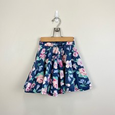 Vintage OshKosh B'gosh Navy Floral Skirt 5T USA
