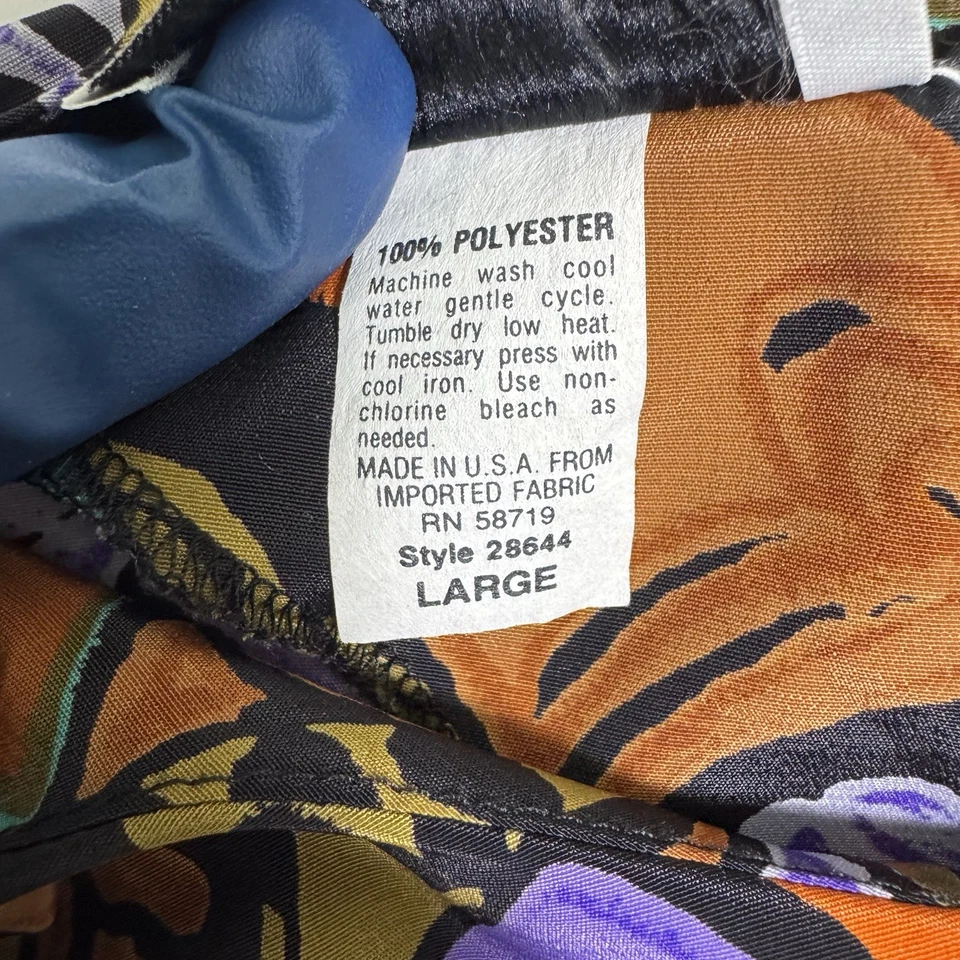 Blusa Top Manga Corta Estampado Abstracto Colorido Grande HERITAGE HOUSE De Colección Foto 2 de 4