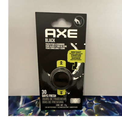 AXE Black Car Air Freshener 17g Frozen Pear Cedarwood 30 Days Vent